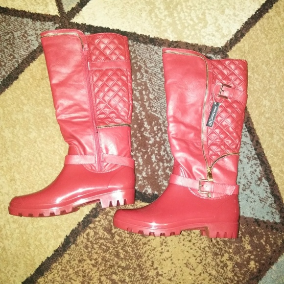 Henry Ferrera Red Boots NWT - Picture 2 of 5